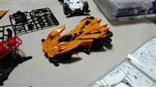 実験中（ミニ四駆）