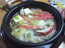 今夜はカニ鍋