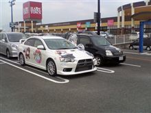 出会った2台のef痛車♪