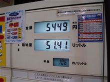 年末、給油の記録（安くなりました）・・・♪