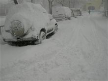 クリスマスの後は、吹雪なり…。