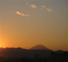 富士山が見えた日