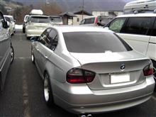 E90で雪山へ行っちゃいました。