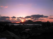 きょうの夕日