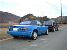 GTIとロードスター洗車。