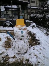 初雪だるま！