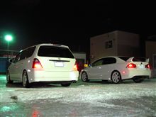 -5℃屋根からどんどん凍る洗車w