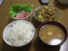 キャベツと挽肉の煮物♪
