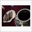コーヒーとキビナゴ