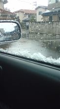 雪が…