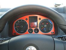 RS5 アルミメーターパネル装着。