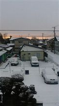 雪降りおはよう