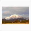 夕暮れの伊吹山