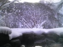雪見の温泉♪