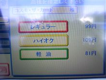 今日のガソリン価格