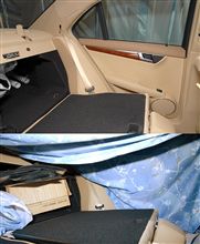 車内泊用準備