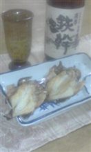 メバルの一夜干しと芋焼酎