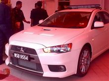 マレーシア警察 ミツビシ ランサー エボリューション Ⅹ パトカー ・・・・