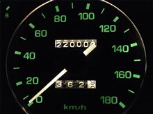 ロードスター、22万キロ突破。