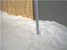 おおっ!ベランダで13cmの積雪。 おおっ!ベランダで13cmの積雪。