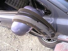 エンジンの補機ベルトの交換