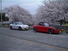 ご近所さんと「桜とカプチ」の撮影会♪