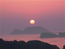 今日の夕日