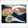 坦々麺と半チャーハンセット