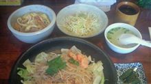 本日のランチ（中華　竹海のえびまぜそばのセット）