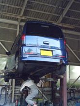 ekワゴンのオイル交換で~す! ekワゴンのオイル交換で~す!