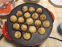タコ焼き中～(^｡^)