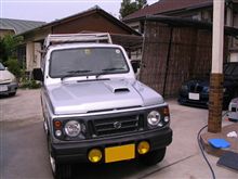 洗車と塗装とキャリア取り付け