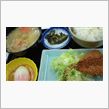 今日の朝食は、富士川ＳＡ下りの豚汁定食