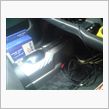 雨なので車内作業
