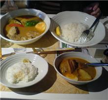 今日のお昼ご飯(スープカレー)