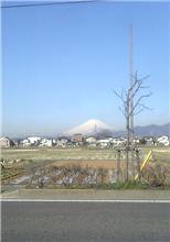富士山真っ白