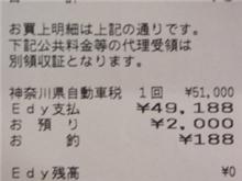 自動車税もシャリ～ン