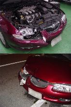 ユーノス500、大破