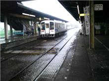 鉄道で帰ります