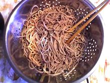 弾正さんから頂いた「そば」を頂きました。