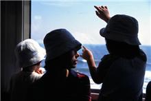 海が見えるよ