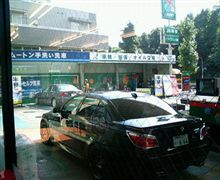 ガソリンスタンドでオフミ