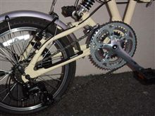 【折りたたみ自転車】ここまでせんでも（汗【クランクギヤ】