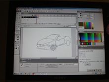 車の絵は難しいなぁ