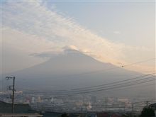 今朝の富士山は。。。