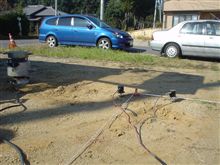 地盤調査… 地盤調査…
