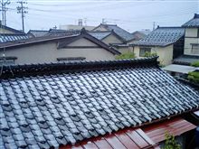 雪が降りました。
