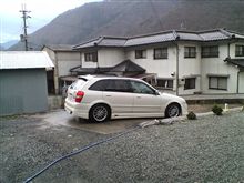 一応洗車してみる