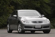 新型スカイラインに触れる
