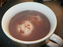 昨日のおやつはぜんざいでした。